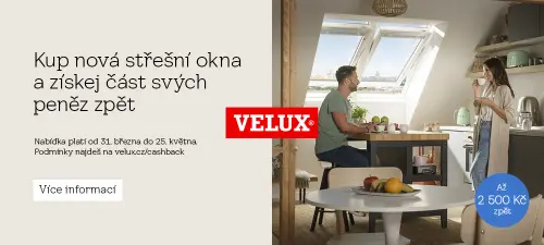 VELUX - jarní cashback 2026