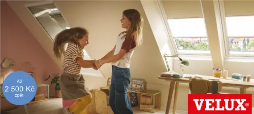 Získejte až 2 500 Kč za každé nové střešní okno VELUX
