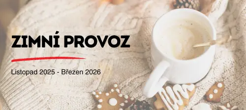 Zimní otevírací doba poboček