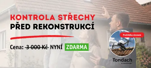 Kontrola střechy před rekonstrukcí